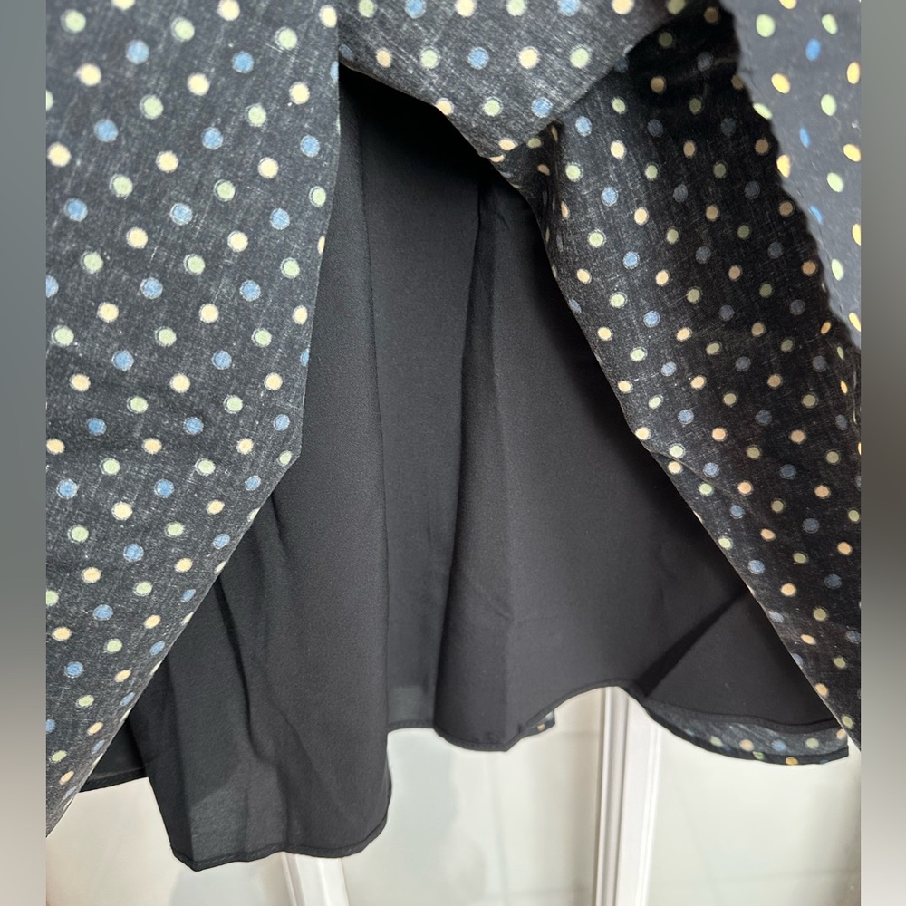 Vintage Betsey Johnson 90s Silk Bow Polka Dot Pinup Rockabilly Dress Size 10 M - Picture 12 of 15